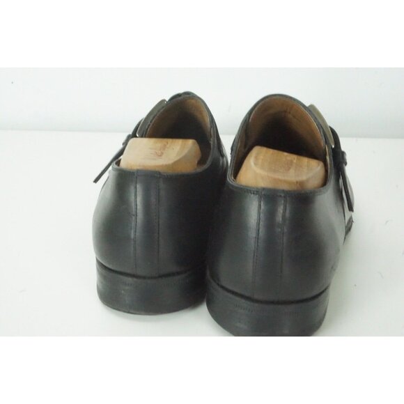 Magnanni Single Monk Strap Black Leather Mens Shoes Sz 8M main image 7